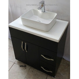 Mueble Gabinete Baño Cubierta Resina Lavabo Ovalin C Monoman