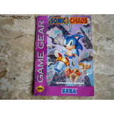 Manual Do Jogo Sonic Chaos - Gamegear