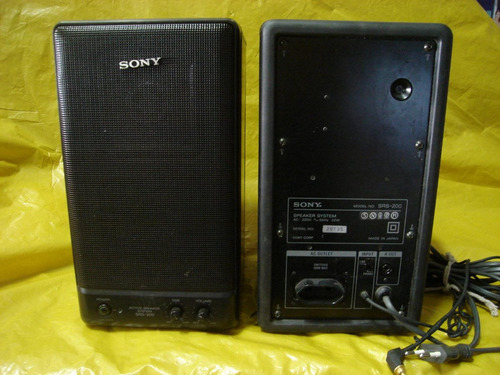 Cx.acust. Sony Amplificada Srs-200 - Japan- Par De Cxs.ativa