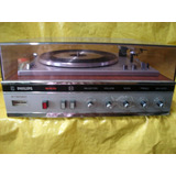 Conjto De Som Antigo Philips - Mod.460 - Amplif+ T,disco-ok.