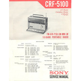 Radio Sony - Crf-5100 - Esquemas -  Envio Só Por Email