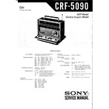 Radio Sony - Crf-5090 - - Esquemas - Envio Só Por Email