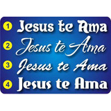 Jesus Te Ama Adesivo Personalizado