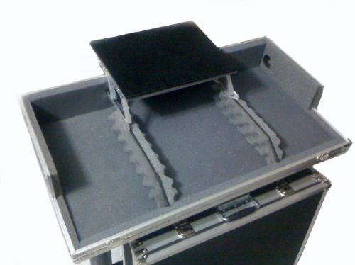 Hard Case P/ Cdj E Mixer Com Plataforma Suporte P/ Notebook