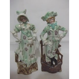 B. Antigo - Dama E Cavalheiro Escultura Em Porcelana Alemã