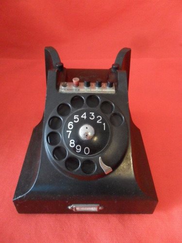 Antiguo Telefono Ericsson Baquelita Negro Vintage Decoracion