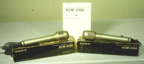 Microfone Sony Ecm 210a - Bom Estado - Valor Unitário