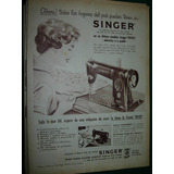 Publicidad Vintage Clipping Maquinas De Coser Singer Sewing