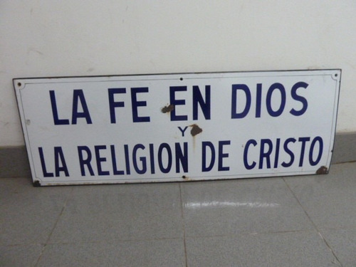 Cartel Enlozado La Fe En Dios Y Religión De Cristo Antiguo