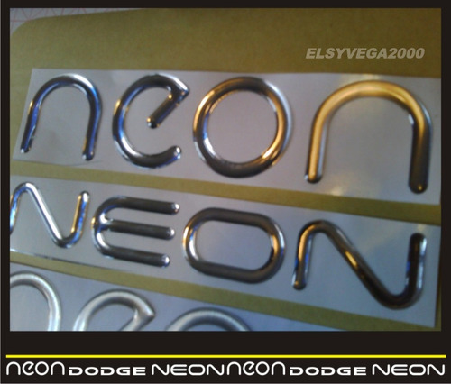 Emblemas 3d Para Chrysler Dodge Neon Foto 4