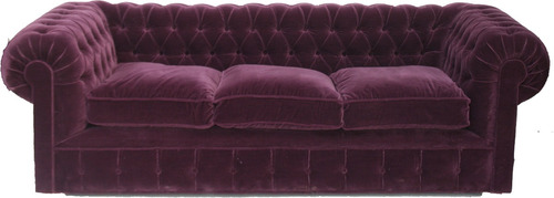 Sofa Chesterfield Sillon Chester Tapizado En Pana