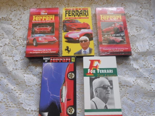 Ferrari Lote Fechado Com 5 Vhs Original Oferta