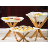 Set 3 Bases De Madera Para Servicio De Mesa Pizza Tablecraft