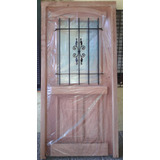 Puerta Tipo Antigua En Cedro 100x200 C/vidrio Extra Porch