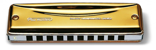 Gaita Blues Diatônica Suzuki Promaster Mr-350gv Gold Fá (f)