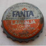 Tampinha Tampa Fanta Laranja Antiga No Estado - Coca Cola