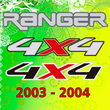 Calco Decoracion 4x4 Ford Ranger Limited 2003 - 2004