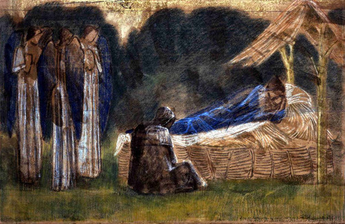 Lienzo Canvas Arte Sacro Natividad Edward Burne 50x70