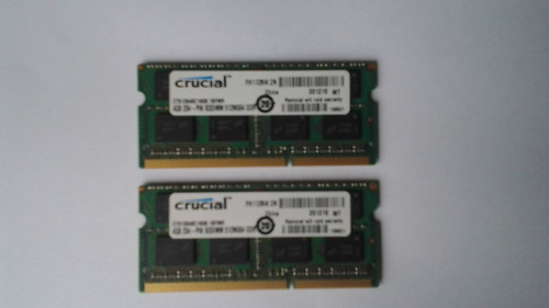 Kit Ram Crucial 8 Gb (2x4), 1600 Mhz