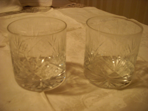 Vasos De Whisky Cristal Labrado - 8 Unidades