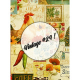 Vintage #29! Lámina Decoupage Autoadhesiva 30 X 42 Cm