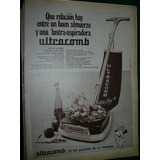 Publicidad Vintage Clipping Lustra Aspiradora Ultracomb