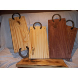 Tablas De Asado En Madera, Con 2 Herraduras ,copetin,plato