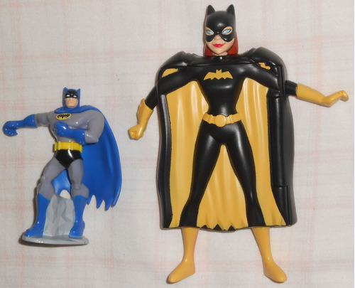Batman 9cm Bravos Destemidos + Batgirl Porta-cards 16cm Mcd