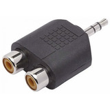 Plug Adaptador P2 Stereo X 2 Jack Rca Fêmea