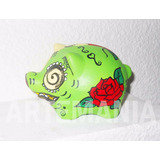 Alcancias Pintadas A Mano Calavera Mexicana Chanchitos