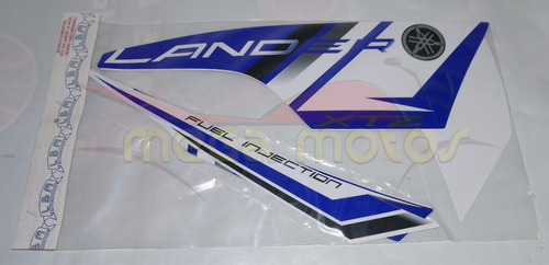 Jogo Kit Adesivos Xtz 250 Lander 2014 Azul - Lb10492