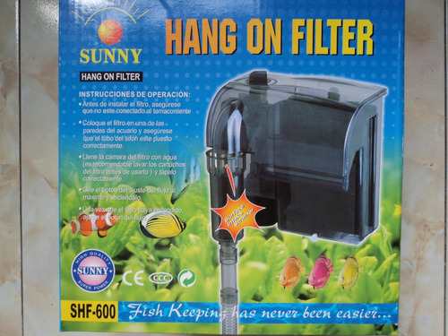 Filtro De Cascada Sunny Shf-600 P/acuarios 150-200l Envio In