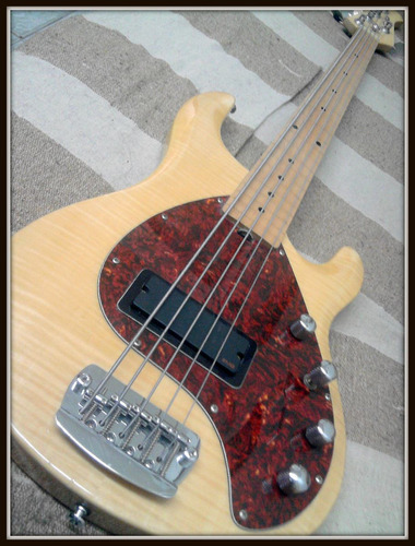 Bajo Olp 5 Cuerdas Fretless Activo Tony Levin C/ Emg S. Roja