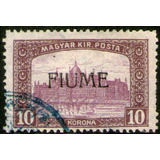 Fiume (italia) Sello Usado Ocupación Húngara X 10k. Año 1919