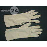 Guantes De Jersey De Nylon Para Dama Usados T 7 Color Beige.