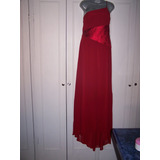 Precioso Vestido Rojo Largo De Noche