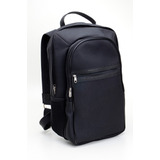 Mochila Unisex Em Nylon Detalhes Couro Notebooks / Netbook