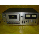 Tape Deck Sony Tc-186 Sd - Prata - Frontal - Impecavel - Ok