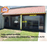 Cerramiento O Toldo Vertical Enrollable En Lona Cristal