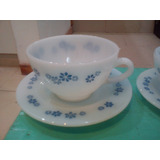 Taza Antigua Con Platito Nueva De Cafe Rigopal Rigoleau Flor