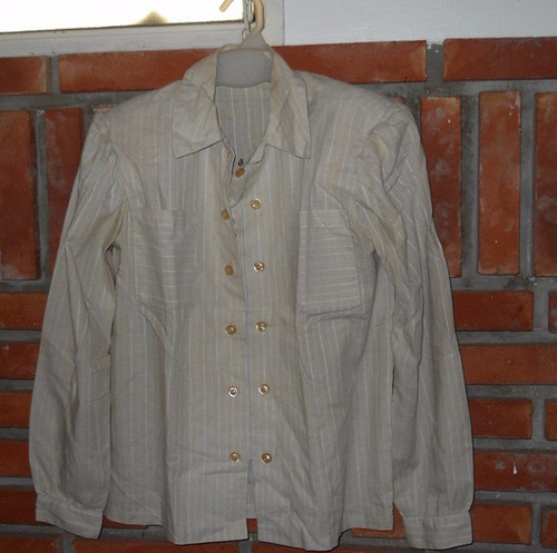 Camisa Dama Manga Larga Retro Vintage Con Bolsillo