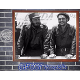 Fidel Castro Y El Che Guevara Revolucion Cubana Enmarcado