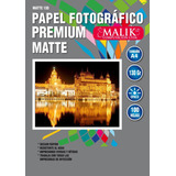 Papel Premium Matte A4 De 130gr / 100 Hojas Malik