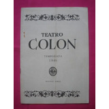 Programa Teatro Colon Temporada 1946 - Vidala