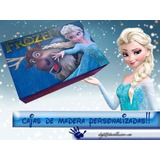 Frozen Caja Personalizada De Madera