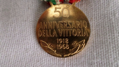 Antigua Medalla Oro 50 Aniversario Della Vittoria No Envio