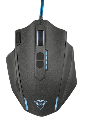 Mouse Gamer Trust  Caldor Gxt 155 Alambrico Negro