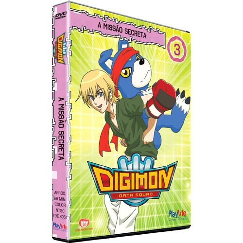 Dvd Digimon A Missão Secreta Vol 3  Data Squad Original 