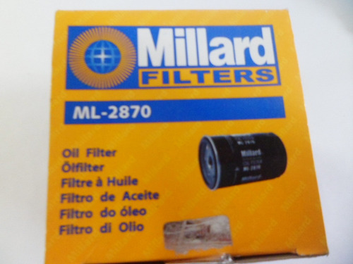 Filtro Aceite Vw Golf Todos Bora Vento Ml-2870 8v* Foto 3