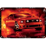 Poster Carteles Antiguos 60x40cm Ford Mustang Shelby Au-048